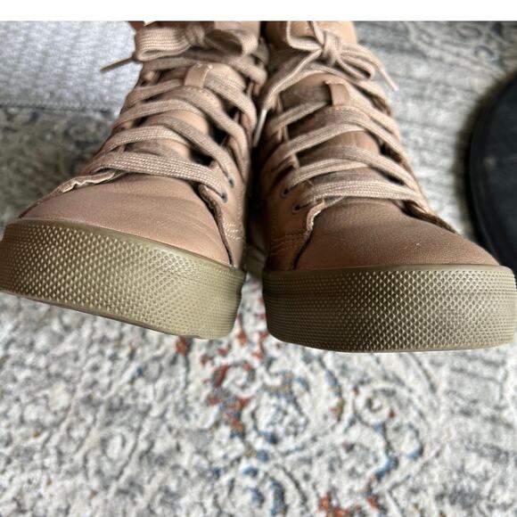 SOREL Caribou Mid Waterproof Lace Up Leather Sneaker Khaki Size 9 - Picture 6 of 16